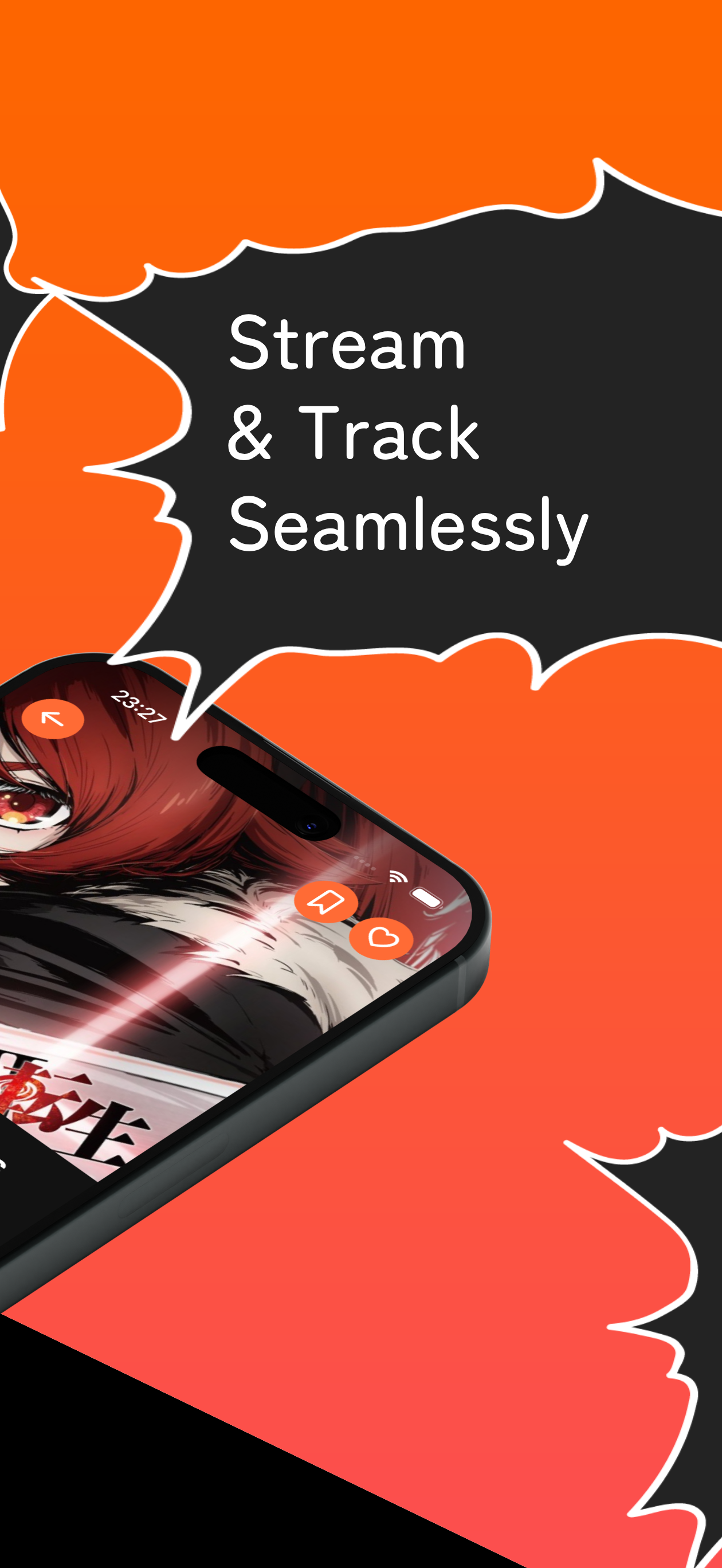 AnimeHub app screenshot showing library tracking